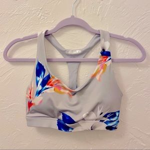 Forever 21 floral sports bra
